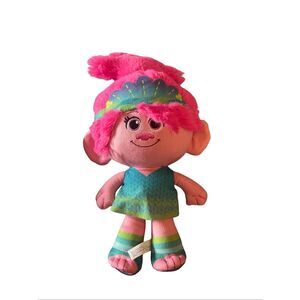 Dreamworks Pink Trolls Band Together Queen Poppy Plush Toy Stuffed Animal 14"